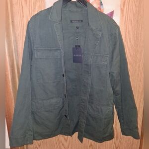 John Varvatos Star USA Men's Olive Green Lightweight Field Jacket. Size L